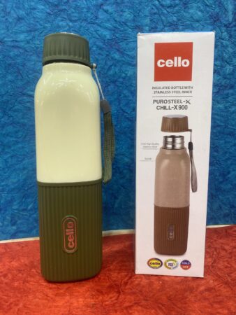 Water bottle: CELLO PURO STEEL X 900ml