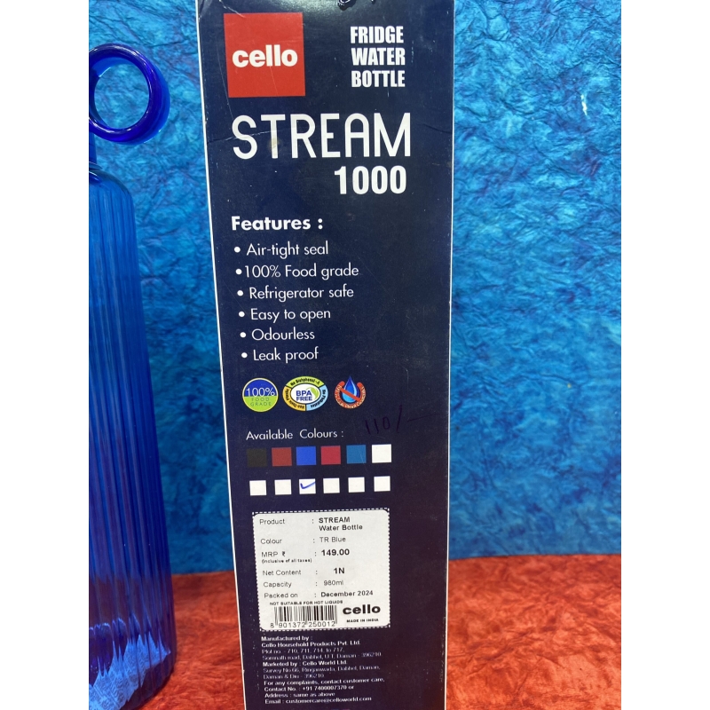 Water bottle : cello stream 1L - Image 2