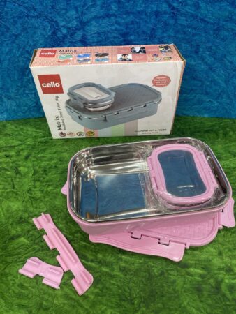 Cello matrix insulated steel lunch box
