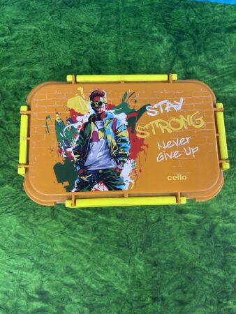 Lunch box CELLO steel never give up