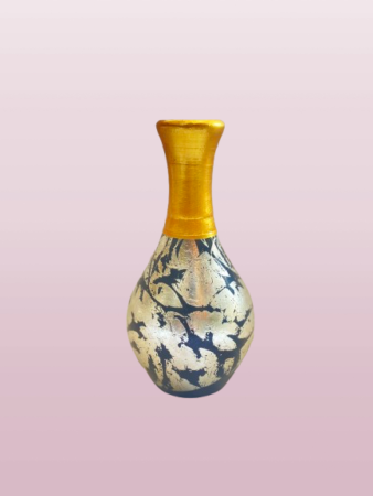 Decorative Golden Neck Artistic Ceramic Vase