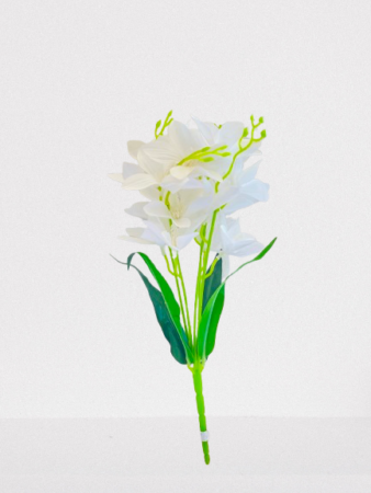 Premium White Artificial Orchid Flower Stem
