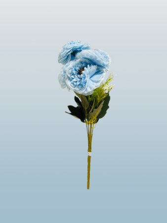 Luxury Sky Blue Artificial Flower Bunch