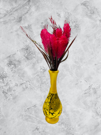 Bold Pink Artificial Floral Bunch (Premium Decorative Stem)
