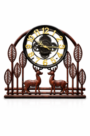 Enhance your walls with this beautifully crafted Wooden Deer Wall Clock – a perfect blend of art and functionality.